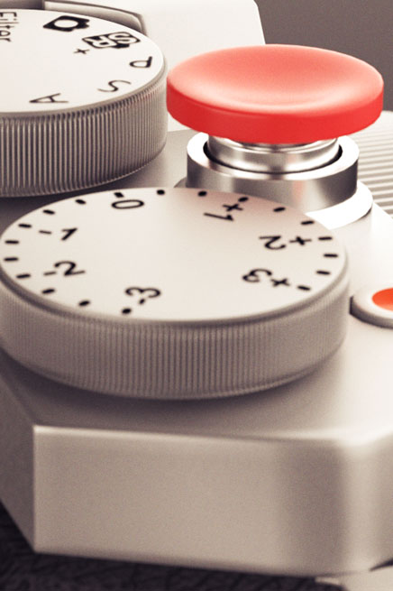 Cámara de Fotos Fujifilm X30 - Diseño 3D para imagen publicitaria