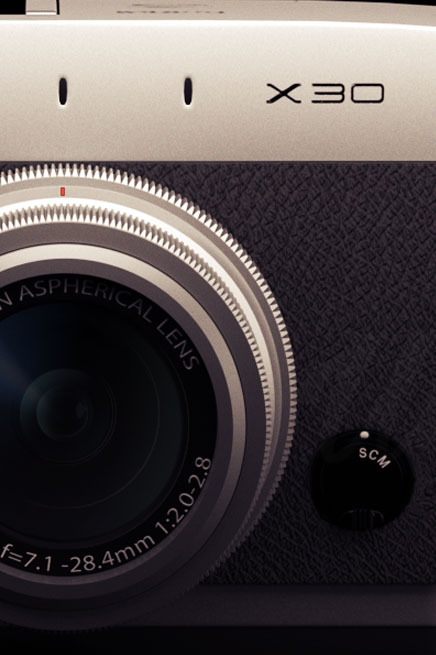 Cámara de Fotos Fujifilm X30 - Diseño 3D para imagen publicitaria
